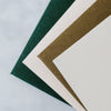 Eco-friendly Glue Free Envelopes in Dark Green, Pale Grey, Olive Green and Pale Pink