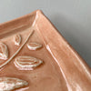Close Up Of Leaf Print Soap Dish