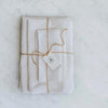 Organic White Waffle Weave Towels, Handmade In The UK