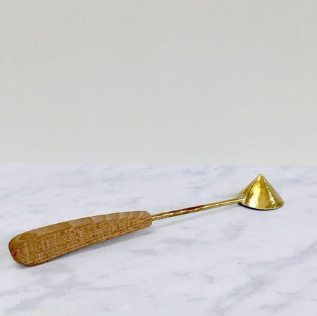 Handmade brass candle snuffer