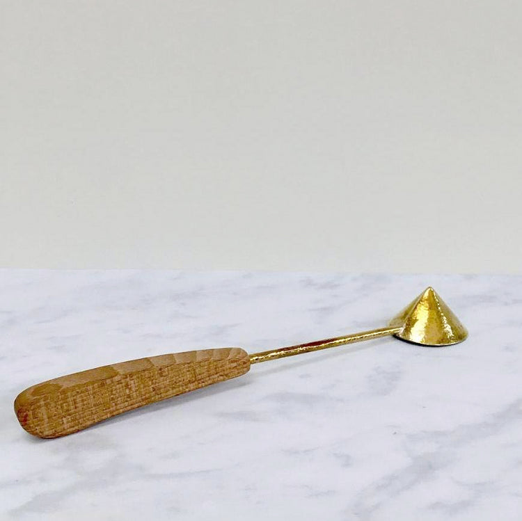 Handmade brass candle snuffer