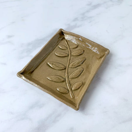 Handmade Olive Green Soap Dish