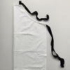 Cream organic cotton apron with black straps