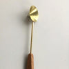 Wood and Brass Candle Snuffer