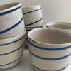 Cream & Blue Stripe Beaker