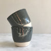 Ceramic Dip Glaze Beaker, Grey