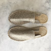 Wool Felt Espadrille Slippers, Cream