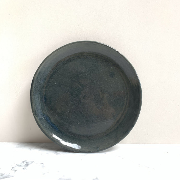 Stoneware Dinner Plate, Grey